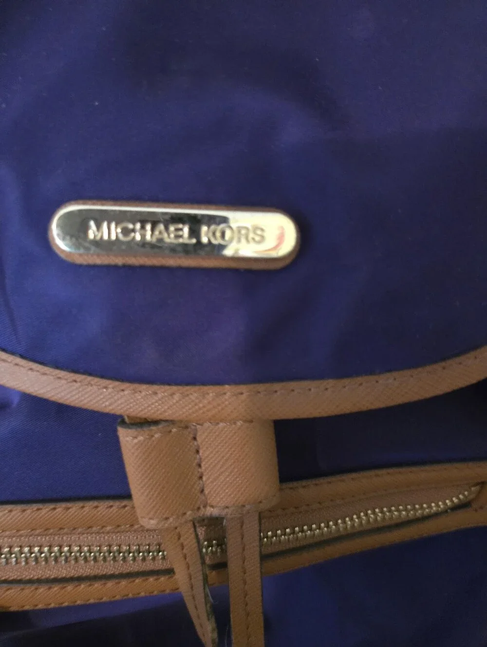 Michael Kors Kempton Purple Nylon Backpack Bag